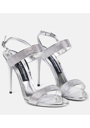 Dolce&Gabbana x Kim crystal-embellished sandals