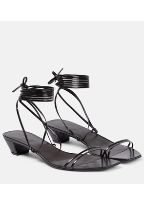 The Row Graphic Strap leather sandals