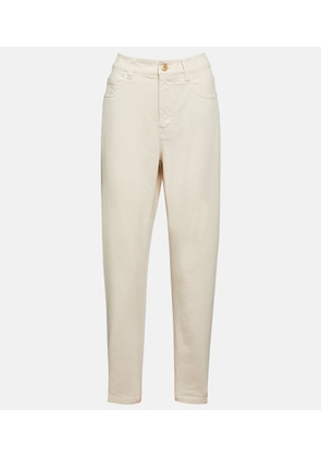 Brunello Cucinelli High-rise cotton pants