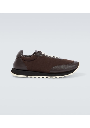 The Row Owen Runner leather-trimmed sneakers