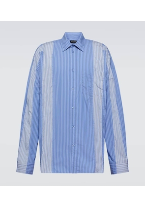 Balenciaga Striped cotton-blend shirt