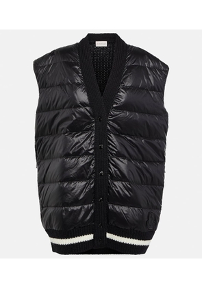 Moncler Quilted wool-blend vest
