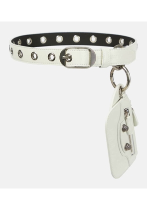 Balenciaga Le Cagole Charms leather belt