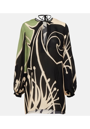 Johanna Ortiz Printed silk georgette blouse