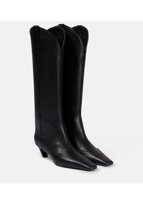 Khaite Dallas 45 leather knee-high boots