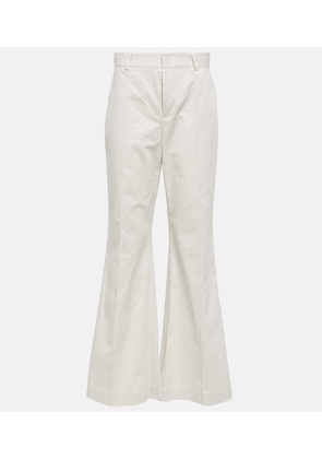 Polo Ralph Lauren Mid-rise cotton-blend flared pants