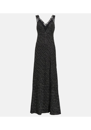Missoni Zig-zag lace-trimmed maxi dress