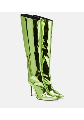 Alexandre Vauthier Mirrored leather knee-high boots