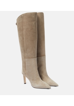 Jimmy Choo Alizze 85 suede knee-high boots