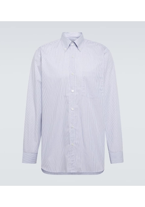 Dries Van Noten Striped cotton poplin Oxford shirt