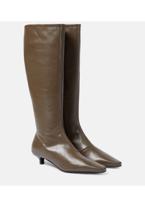 Toteme Leather knee-high boots