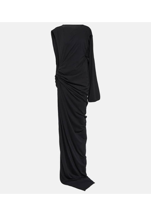 Rick Owens Sphinx draped cotton jersey maxi dress