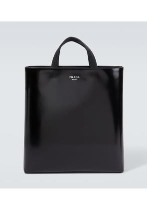 Prada Leather tote bag and water bottle set