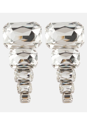 Balmain XL crystal pendant earrings