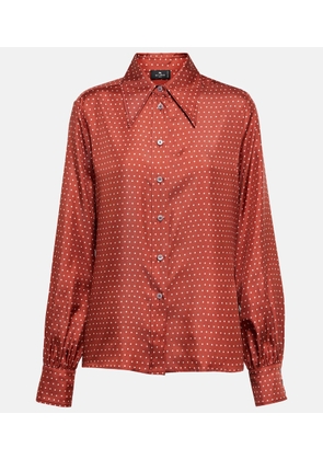 Etro Polka-dot silk shirt
