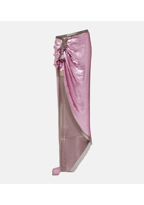 Rick Owens Edfu embellished chiffon maxi skirt