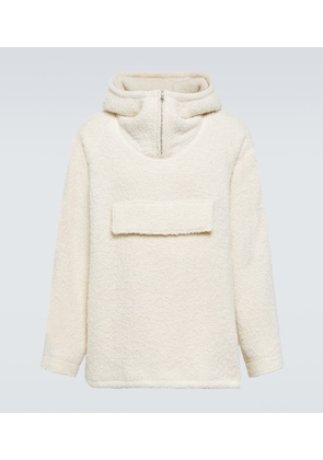 Auralee Oversized wool and alpaca hoodie