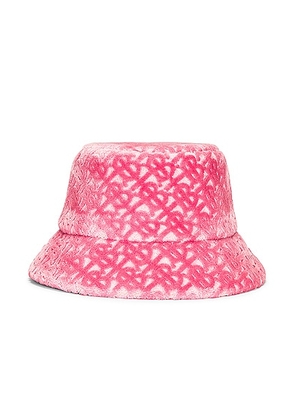 Burberry Towel Embroidery Bucket Hat in Pink - Pink. Size L (also in M).