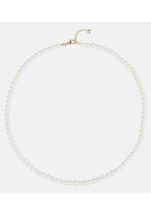 Mateo 14kt gold choker with pearls