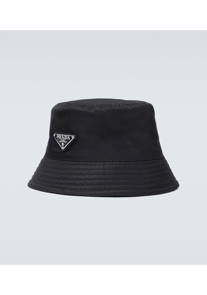 Prada Logo tab bucket hat