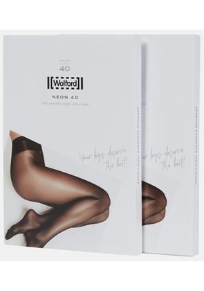 Wolford Neon 40 tights set