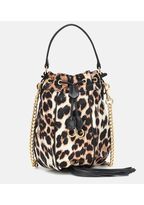Miu Miu Leopard-print bucket bag