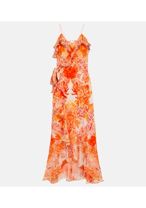 Camilla Floral silk maxi dress