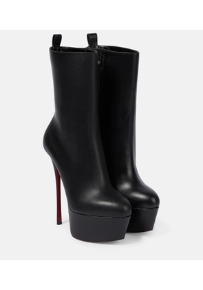 Christian Louboutin Dolly Booty Alta 160 leather platform boots