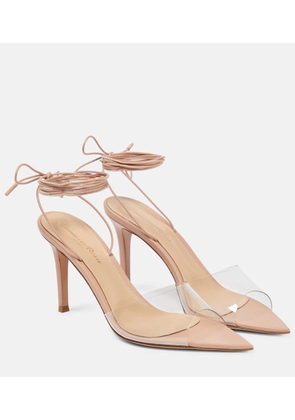Gianvito Rossi Skye 85 PVC and leather sandals