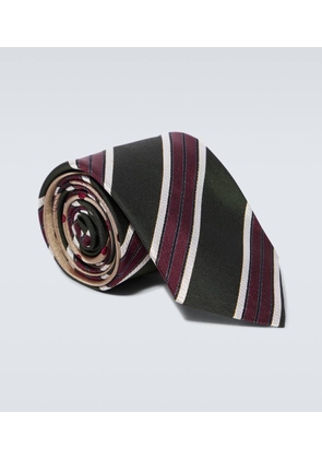 Dries Van Noten Striped silk tie