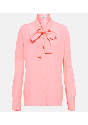 Vivienne Westwood Tie-neck crêpe blouse