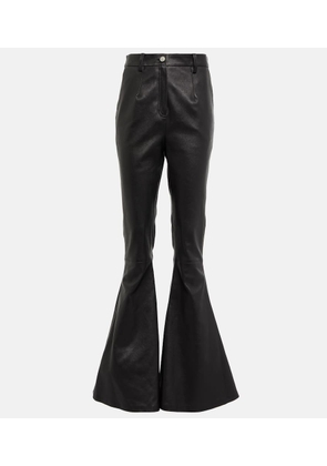 Magda Butrym High-rise flared leather pants