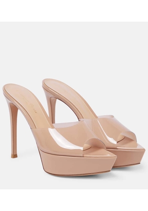 Gianvito Rossi Betty PVC and leather sandals