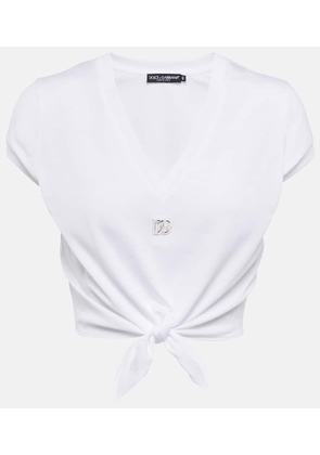 Dolce&Gabbana DG embellished jersey T-shirt