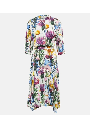 Stella McCartney Floral satin midi dress