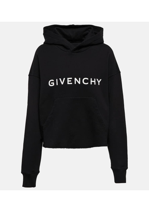 Givenchy Cropped cotton fleece sweatshirt