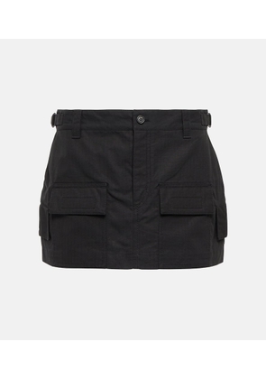 Wardrobe.NYC Cotton cargo miniskirt