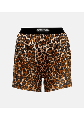 Tom Ford Leopard-print shorts