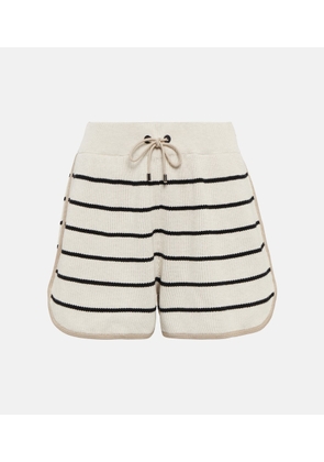 Brunello Cucinelli Striped cotton shorts