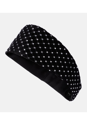 Saint Laurent Crystal-embellished headband