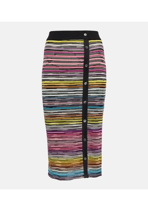 Missoni High-rise wool-blend midi skirt