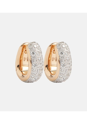 Pomellato Iconica Bold 18kt rose gold earrings with diamonds