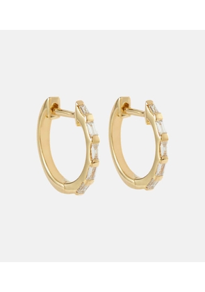 Shay Jewelry 18kt yellow gold hoop earrings with diamonds