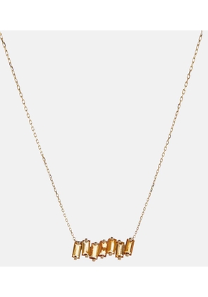 Suzanne Kalan 14kt yellow gold necklace with citrines