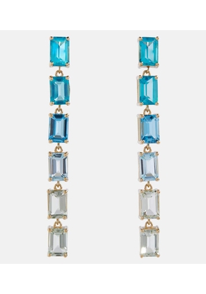 Suzanne Kalan Dawn 14kt yellow gold earrings with topaz