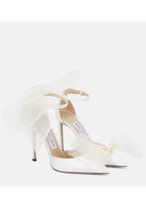 Jimmy Choo Averly 100 bow-trimmed pumps