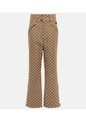 Gucci GG cotton canvas flared pants