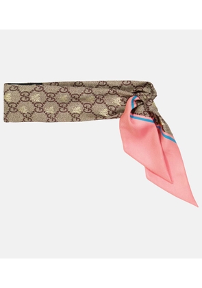 Gucci GG jacquard silk scarf