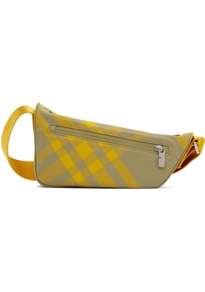 Burberry Yellow & Khaki Shield Crossbody Bag