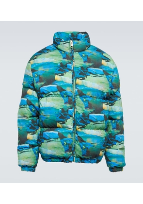 ERL Quilted printed down jacket